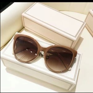 Brown and Beige Sunglasses